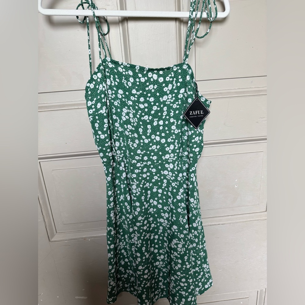 Zaful Emerald Floral Sundress